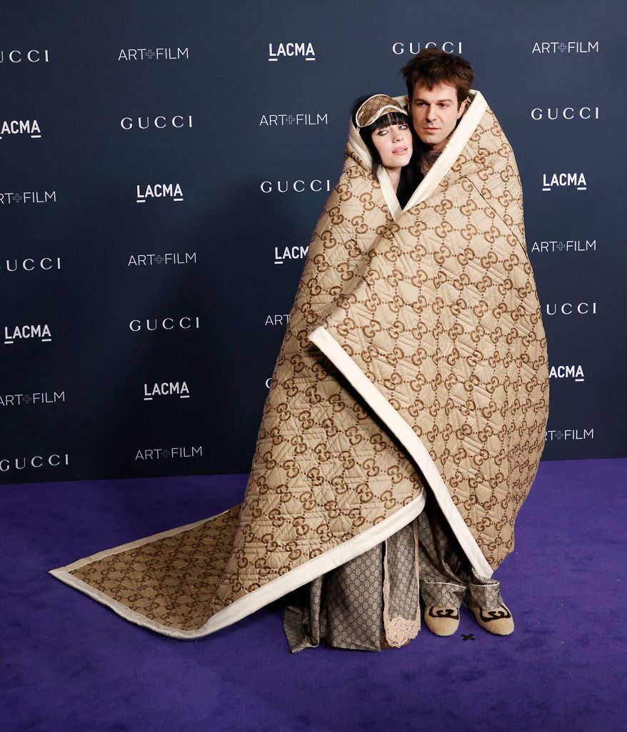 US singer-songwriters Billie Eilish and Jesse Rutherford attend the 11th Annual LACMA Art+Film Gala at Los Angeles County Museum of Art in Los Angeles, California, on November 5, 2022. (Photo by Michael Tran / AFP) (Photo by MICHAEL TRAN/AFP via Getty Images)