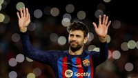 Gerard Pique di nomor 8 dengan 1,9 juta pencarian. Mungkin fans sepakbola juga kepo, soal hubungan Pique dengan Shakira (Reuters)