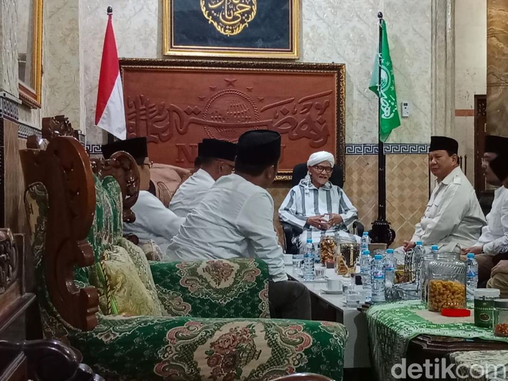 Sowan ke Rais Aam PBNU, Prabowo: Nanti Lah Kalau Pilpres Itu