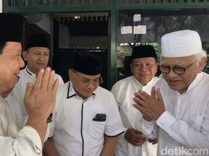 Prabowo Ungkap Wejangan Gus Mus Selama 1,5 Jam Silaturahmi