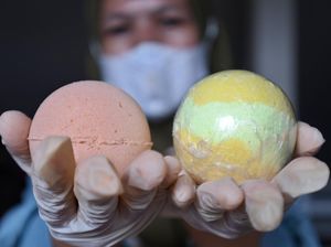 Warna-warni Kerajinan Sabun Mandi Bath Bomb Warna-warni Kerajinan Sabun Mandi Bath Bomb