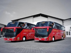 Bus Baru PO Gunung Harta Meluncur, Pakai Bodi Adiputro SD-V 3++ dan Sasis Hino