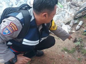 Brimob Polda Jambi Amankan Granat Nanas di Tumpukan Besi Rongsokan Brimob Polda Jambi Amankan Granat Nanas di Tumpukan Besi Rongsokan