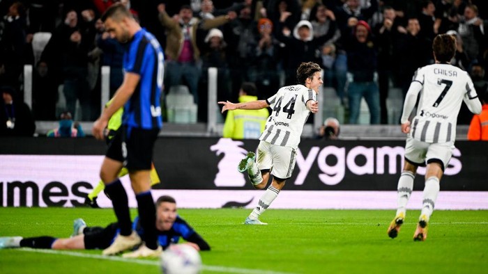 TURIN, ITALY - NOVEMBER 06: Nicolo Fagioli of Juventus celebrates after scoring his teams second goal during the Serie A match between Juventus and FC Internazionale at Allianz Stadium on November 06, 2022 in Turin, Italy. (Photo by Daniele Badolato - Juventus FC/Juventus FC via Getty Images)