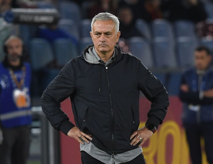 Jose Mourinho Felipe Anderson of Ss Lazio during the Serie A match between As Roma and Ss Lazio on November 6, 2022 stadium
