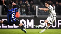 Juventus menggandakan keunggulan di menit ke-85. Sepakan Nicolo Fagioli dari sisi kanan kotak penalti tak kuasa dibendung Andre Onana. 