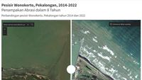 Pesisir Pekalongan Terancam Tenggelam, Begini Potretnya di 2014-2022
