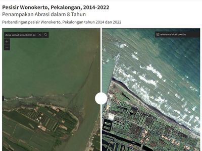 Pesisir Pekalongan Terancam Tenggelam, Begini Potretnya di 2014-2022
