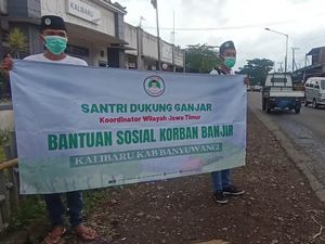 Relawan Ganjar Salurkan Bantuan ke Korban Banjir Bandang di Banyuwangi