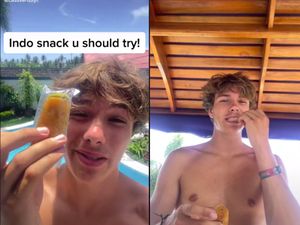 Ngakak! Bule Ini Beri Tutorial Makan Risol pakai Cabe ala Orang Indonesia