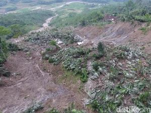 Tanah Gerak Banjarnegara Putus Jalan, Petani Terpaksa Panggul Hasil Panen Tanah Gerak Banjarnegara Putus Jalan, Petani Terpaksa Panggul Hasil Panen