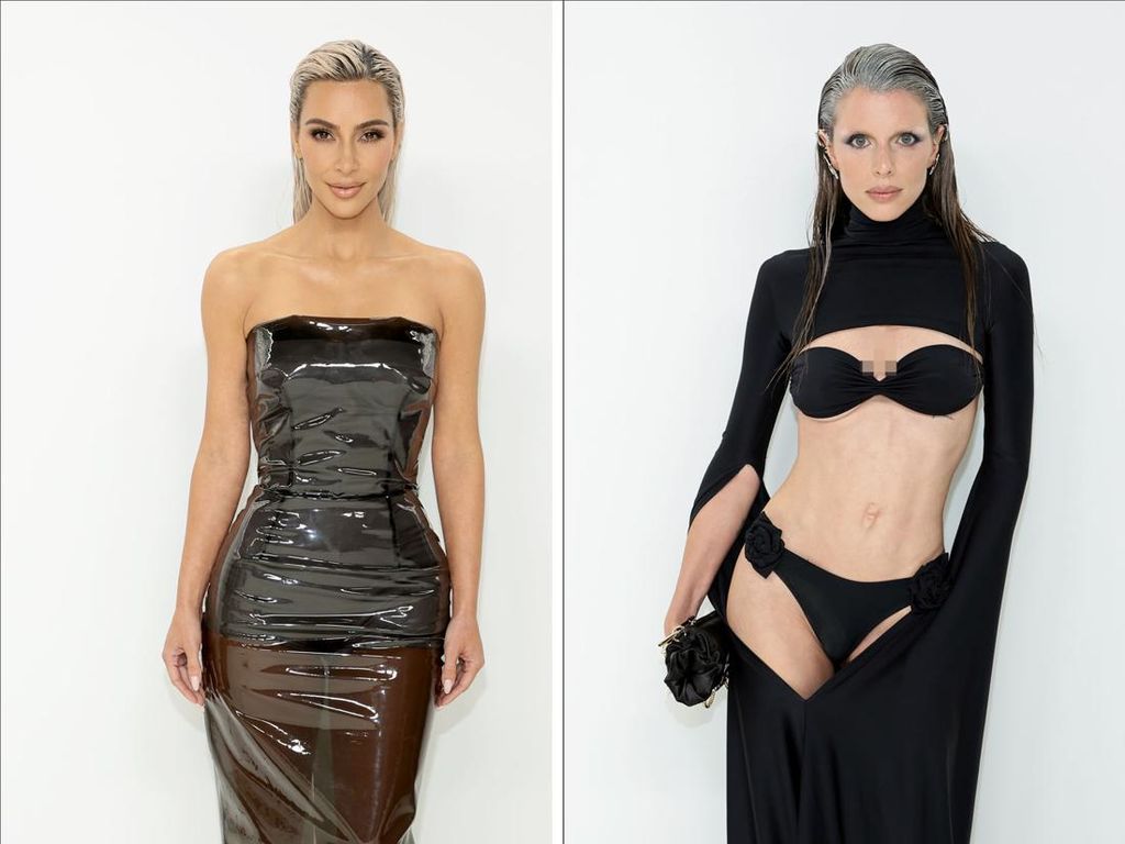 Adu Gaya Seksi Kim Kardashian dan Julia Fox di Red Carpet CFDA Awards 2022