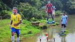 Ada Messi, Ronaldo, dan Neymar Raksasa di Sungai India!