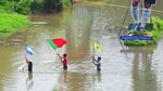 Ada Messi, Ronaldo, dan Neymar Raksasa di Sungai India!