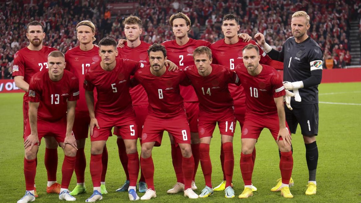 Skuad Timnas Denmark. (Foto: Jean Catuffe/Getty Images)