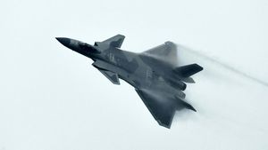 Atraksi Jet Tempur Siluman J-20 Meriahkan China Airshow