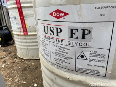 Penampakan Pelarut Oplosan Tercemar EG-DEG, BPOM Sebut Kadarnya 90-an Persen!