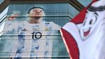 Jelang Piala Dunia 2022, Potret Neymar-Messi Hiasi Gedung-gedung di Qatar