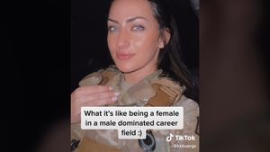 Potret Tentara Viral yang Mirip Megan Fox, Sering Digoda Rekan-rekan Pria