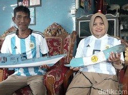 Pasutri di Polman Sambut Piala Dunia 2022, Sulap Rumah ala Timnas Argentina