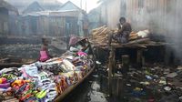 Potret Kehidupan di Permukiman Kumuh Terapung Nigeria