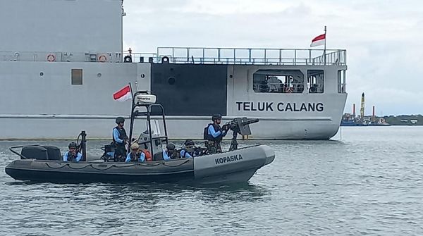 Potret Satgasla TNI AL Latihan Pengamanan G20 di Pelabuhan Benoa