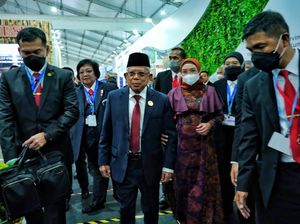 Momen Wapres Maruf Amin Kunjungi Paviliun Indonesia di COP27 Mesir