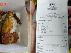 Beli Nasi Lemak Rp 50 Ribu, Pelanggan Ini Kecewa Lauknya Sedikit