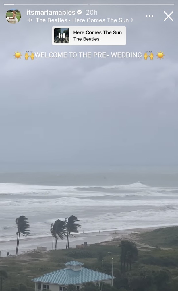 Foto: instagram.com/itsmarlamaples Story Marla Maples di Instagram pada Kamis (10/11)/