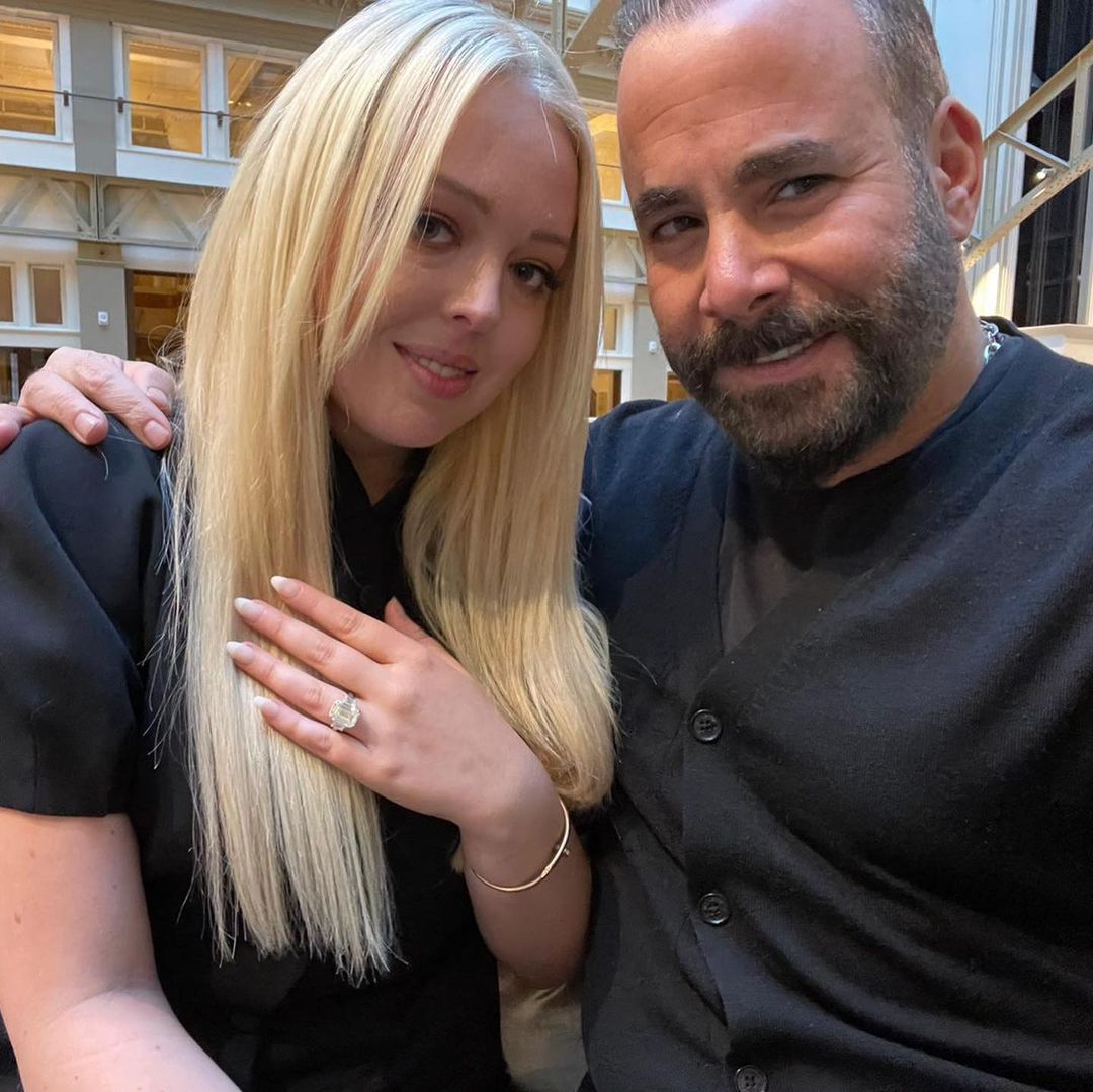 Tiffany Trump bersama Samer Halimeh, desainer cincin tunangannya bersama Michael Boulos/