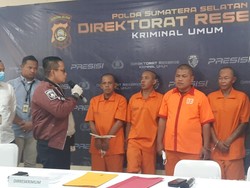 Sadis! Begini Cara 4 Tersangka Bunuh Pria di Kubangan Lumpur OKI