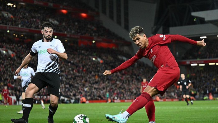 Liverpool singkirkan Derby County lewat adu penalti 3-2 di babak ketiga Carabao Cup, Kamis (10/9/2022) dini hari WIB.