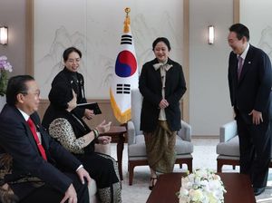 Presiden Korsel Bertemu Mega dan Puan, Antusias Dengar Kisah Bung Karno