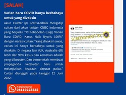 Info COVID Varian Baru Hanya Bahaya untuk yang Divaksin Dipastikan Hoax!