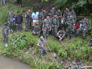 Pencarian Babinsa Hilang Saat Cari Korban Tenggelam, Tim Susuri Sungai 4 Km
