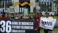 Walhi Beraksi di Kantor Bank Mandiri, Ada Apa?