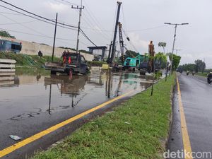 Ada Pengerjaan Cross Drain Antisipasi Banjir, Raya Porong Lama Ditutup 35 Hari Ada Pengerjaan Cross Drain Antisipasi Banjir, Raya Porong Lama Ditutup 35 Hari