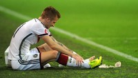 Di Piala Eropa 2016, Marco Reus sempat tampil oke di babak kualifikasi. Sayangnya, Reus cedera pada sesi pemanasan jelang kick-off dan tidak bisa lanjut (Getty Images)