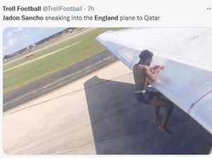 Meme Kocak Jadon Sancho Gak Jadi Berangkat ke Piala Dunia 2022