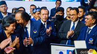 Momen Mesra Surya Paloh-Anies Baswedan di HUT NasDem