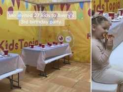 Sedih! Anak Ini Makan Pizza Sendiri karena Tak Ada Tamu di Pesta Ultahnya