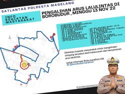 Borobudur Marathon 2022 Besok, Berikut Rekayasa Arus Lalinnya