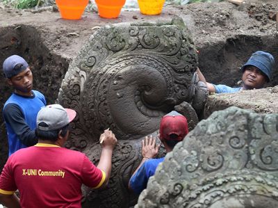 Melihat Lebih Dekat Ekskavasi Situs Adan-adan Kediri