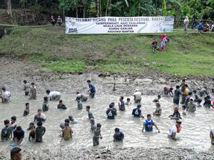 Unik, Relawan di Banten Kenalkan Sosok Ganjar Lewat Lomba Tangkap Ikan