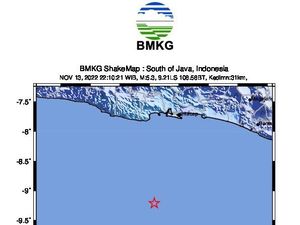 Penjelasan BMKG Gempa M 5,4 di Cilacap Terasa hingga Pangandaran