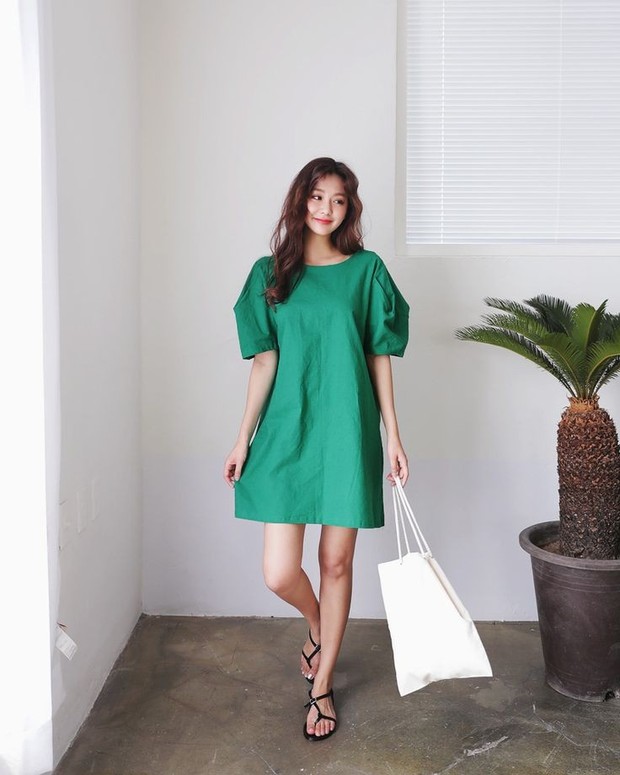 Ide outfit warna hijau