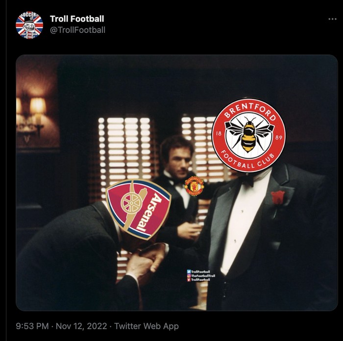 Man City vs Brentford, Arsenal, Meme Man City vs Brentford, Arsenal, Meme
