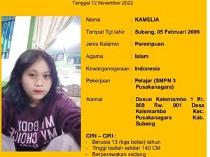 Pamit Beli Jajanan, Gadis Subang Dilaporkan Hilang Selama Sepekan