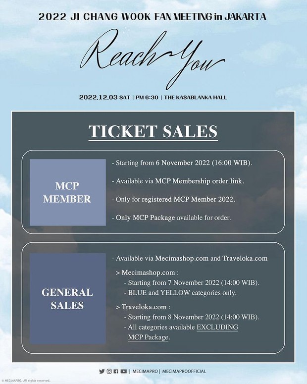 Ticket sales fanmeeting Ji Chang Wook/ Foto: instagram.com/mecimapro Ticket sales fanmeeting Ji Chang Wook/ Foto: instagram.com/mecimapro