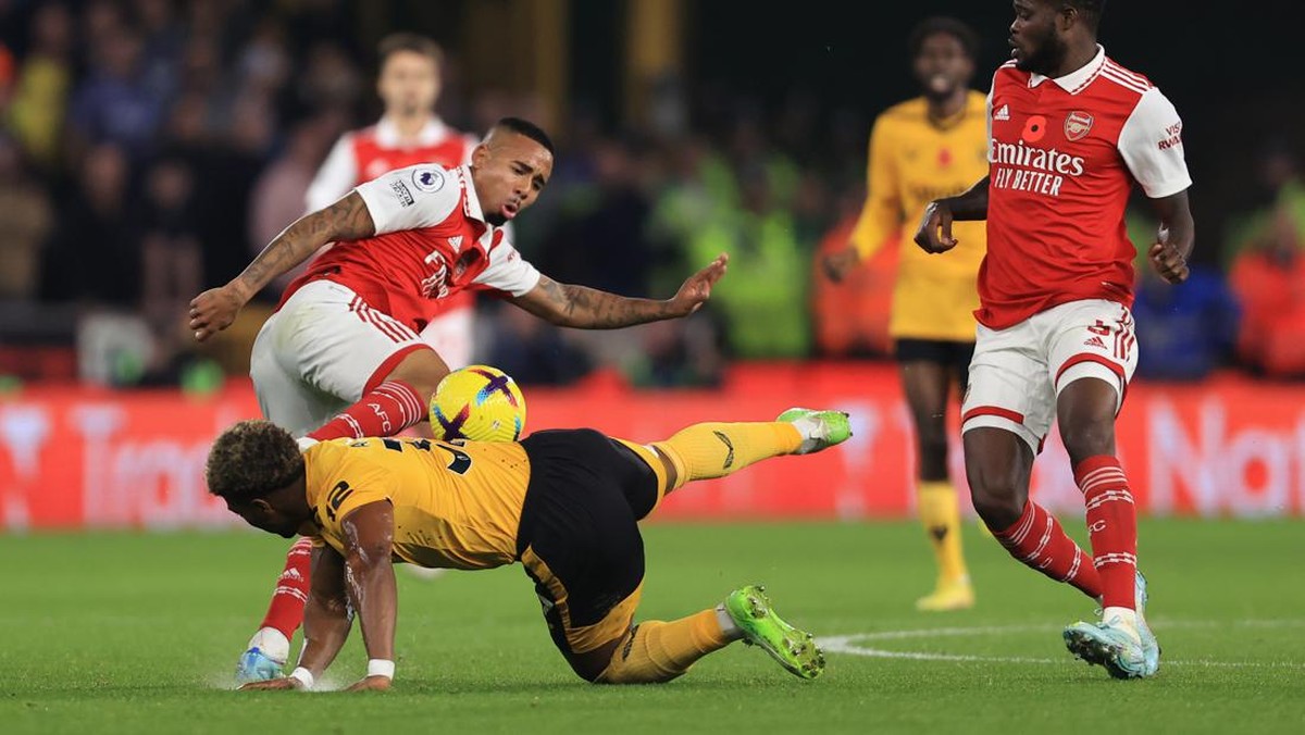 Wolverhampton vs Arsenal masih 0-0 di babak pertama. (Foto: Offside via Getty Images/Simon Stacpoole/Offside)